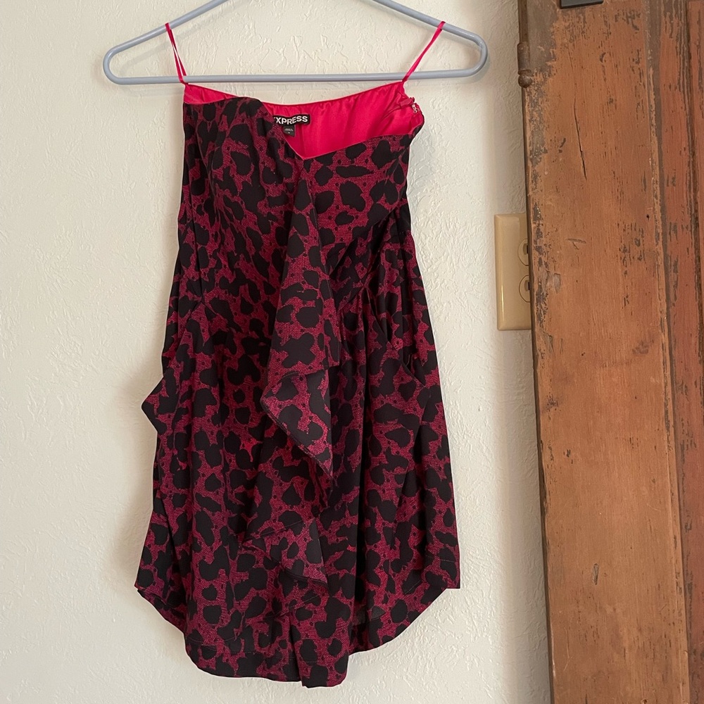 Animal print romper